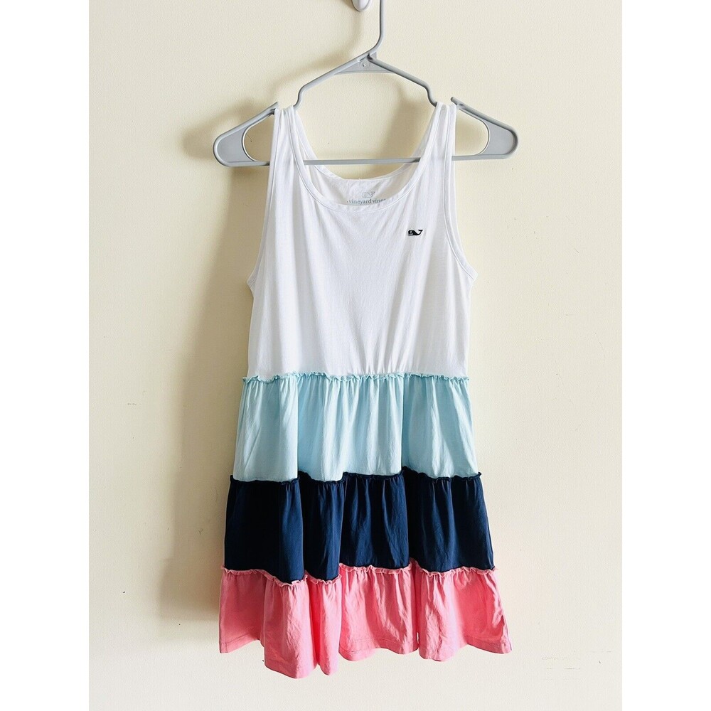 Vineyard Vines Girls Tiered Dress Tier Sun‎ Dress Summer Spring Girls Size 14